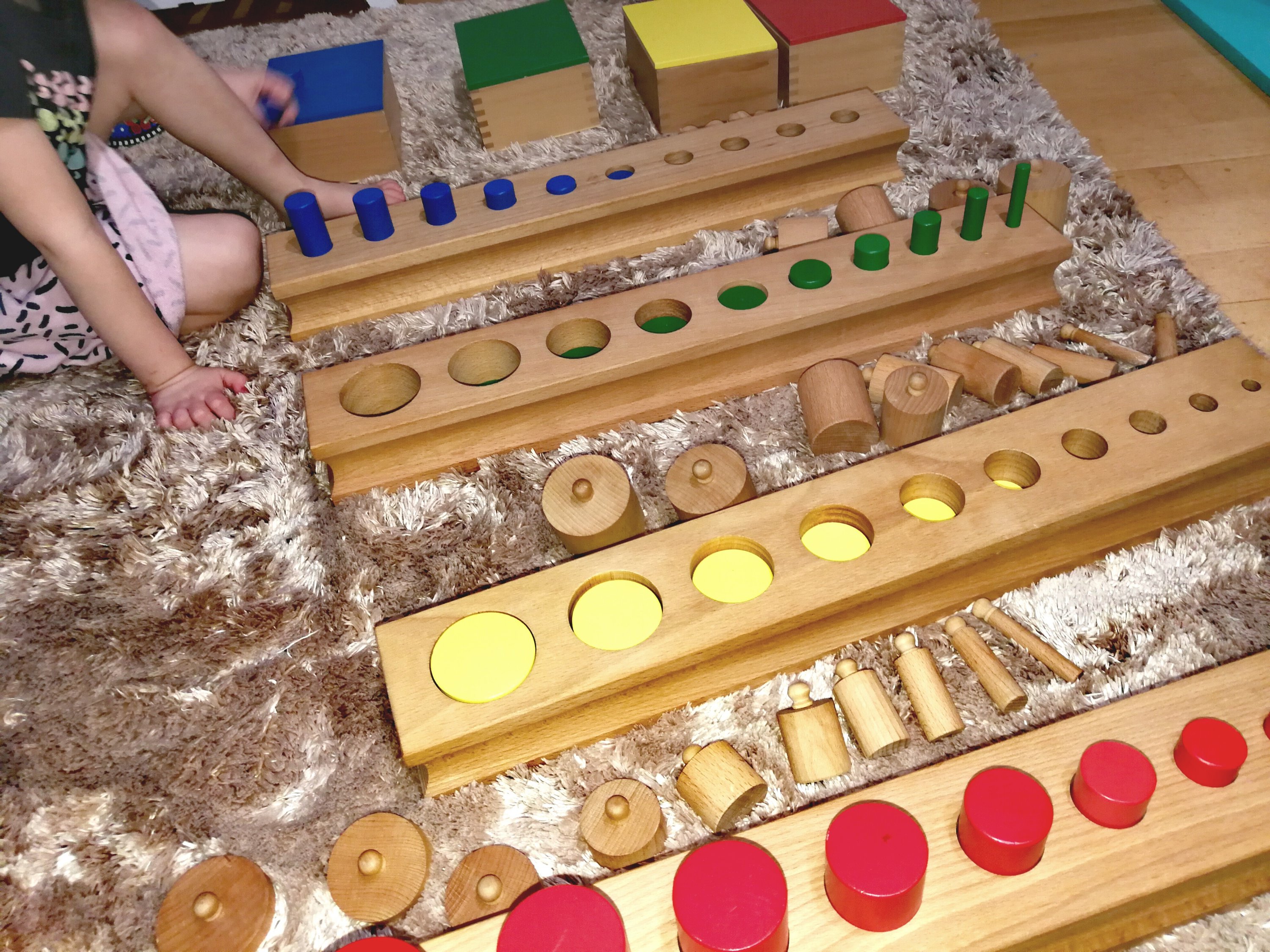 Łączenie materiałów Montessori