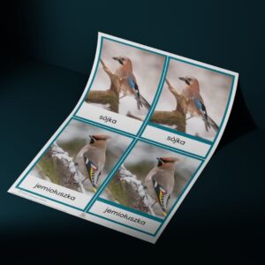 Przy karmniku - układanki i karty trójdzielne