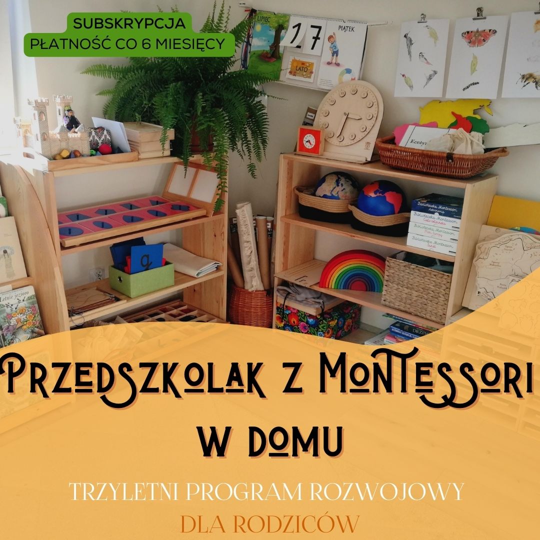 przedszkolak z montessori w domu